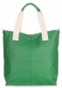 GEANȚĂ DIN PIELE shopper bag Vera Pelle verde 1356